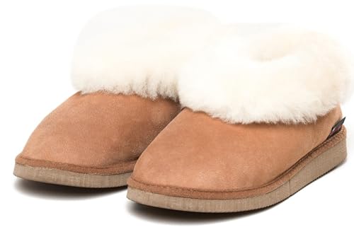 kitz-pichler Lammfell-Hausschuh Gisi für Damen & Herren | Eine Nummer größer bestellen Braun, 39 von kitz-pichler