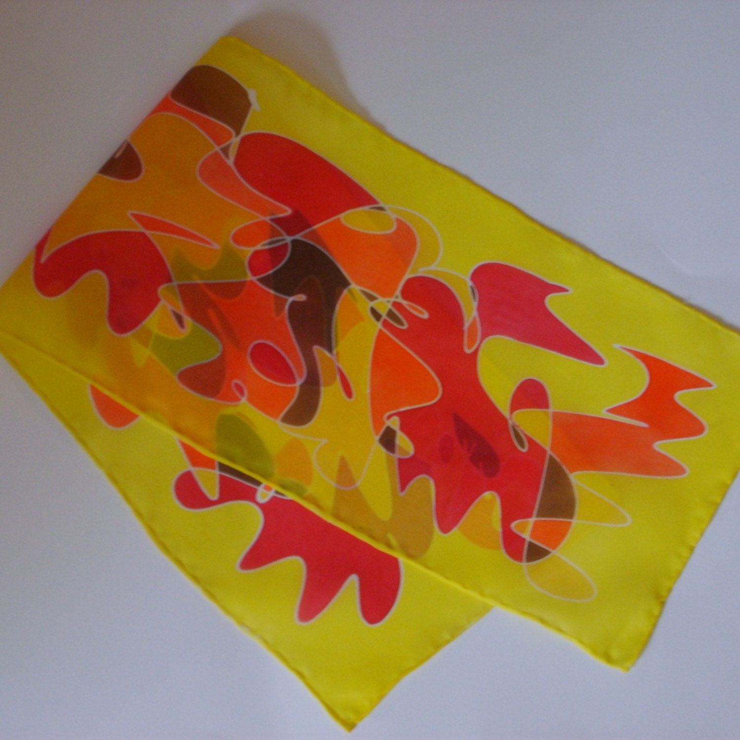 Scribble Scarflette - Herbst Scribble Scarflette - Herbst von kjmSILKS