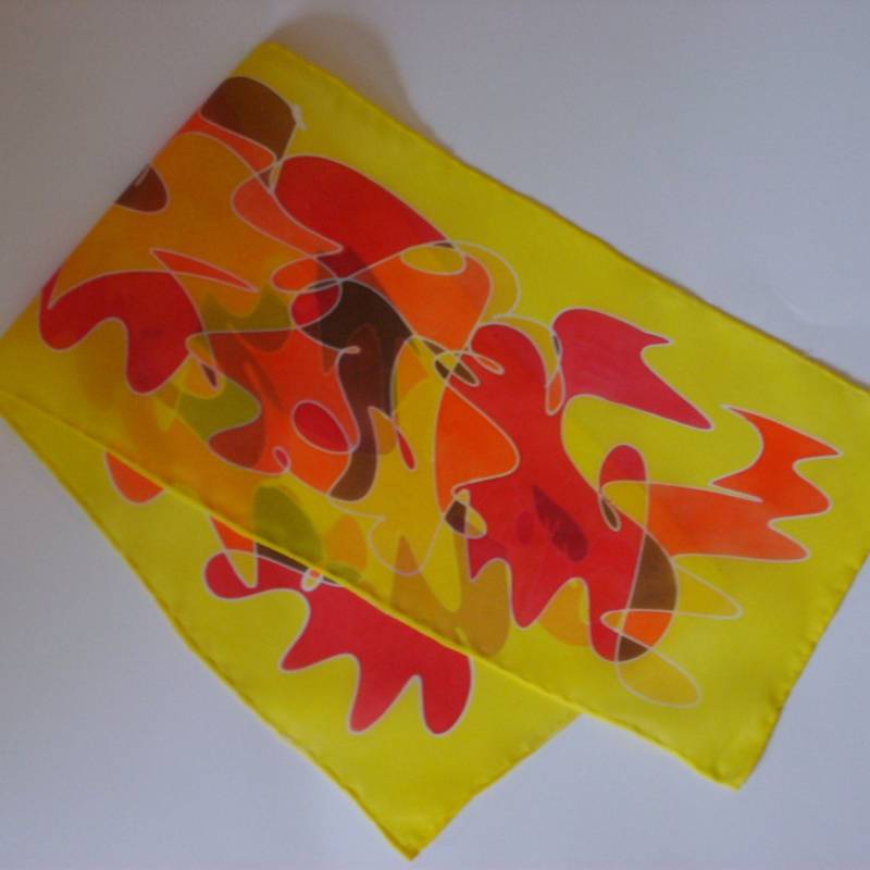 Scribble Scarflette - Herbst Scribble Scarflette - Herbst von kjmSILKS