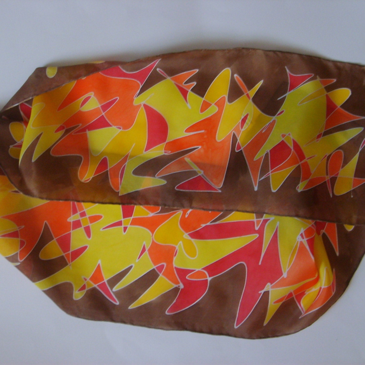 Scribble Schal - Herbst Scribble Schal - Herbst von kjmSILKS