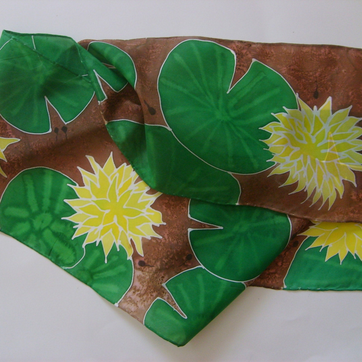 Seerose Seidenschal Seerose Seidenschal von kjmSILKS