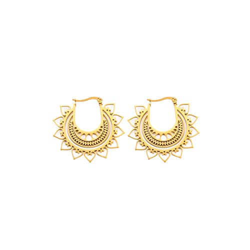 KKJOY Edelstahl große Silber Gold Hoops Piercings Ohrringe Schmuck Geschenke für Frauen Mädchen von kkjoy