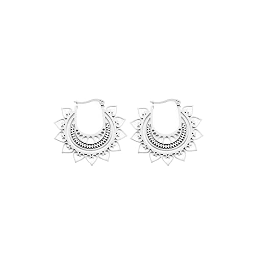 KKJOY Edelstahl große Silber Gold Hoops Piercings Ohrringe Schmuck Geschenke für Frauen Mädchen von kkjoy