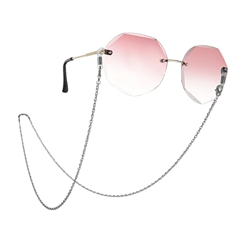 kkjoy Metall Multi-Kreis-Kette Brillenkette Maske Lanyards Brillenbänder Halter Halskette Brillenschnur Brille Sonnenbrille Zubehör für Frauen Mädchen von kkjoy