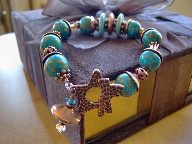 Türkis Edelstein Armband-Mosaik Und Kupfer Armband-Kupfer Armband-Handwerker Armband-statement Schmuck-Srajd Türkis Edelstein Armband-Mosaik Und Kupfer Armband-Kupfer Armband-Handwerker Armband-statement Schmuck-Srajd von klassyjoolz