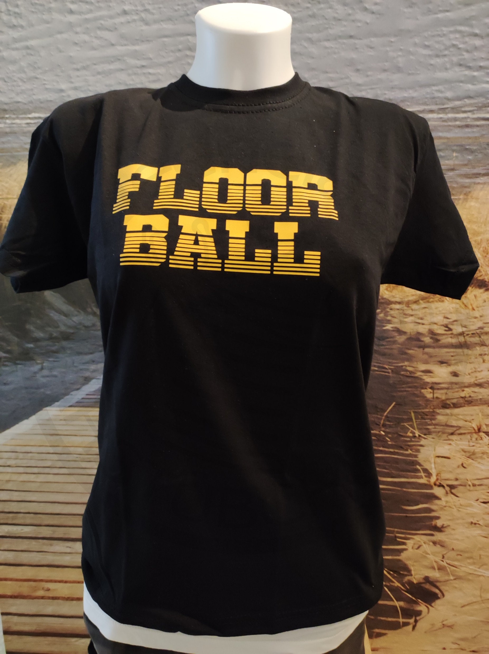 Shirt "Floorball Schriftzug", Größe 140 von kleeneladys