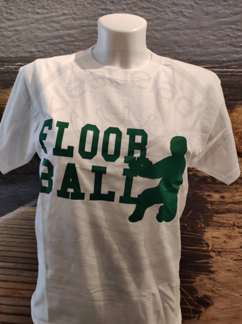 Shirt "Floorball Schriftzug Mit Goalie", Größe S Shirt "Floorball Schriftzug Mit Goalie", Größe S von kleeneladys