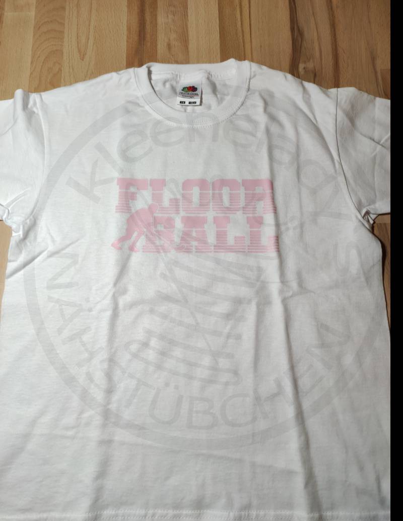 Shirt "Floorball Schriftzug Mit Spieler", Größe 128 von kleeneladys