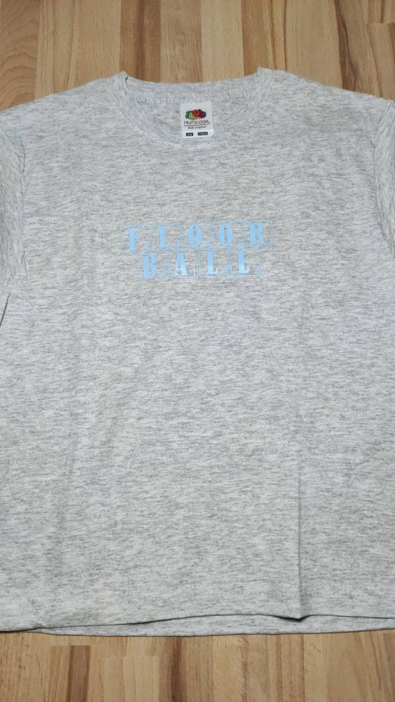 Shirt "Floorball Scrabble", Größe 116 von kleeneladys