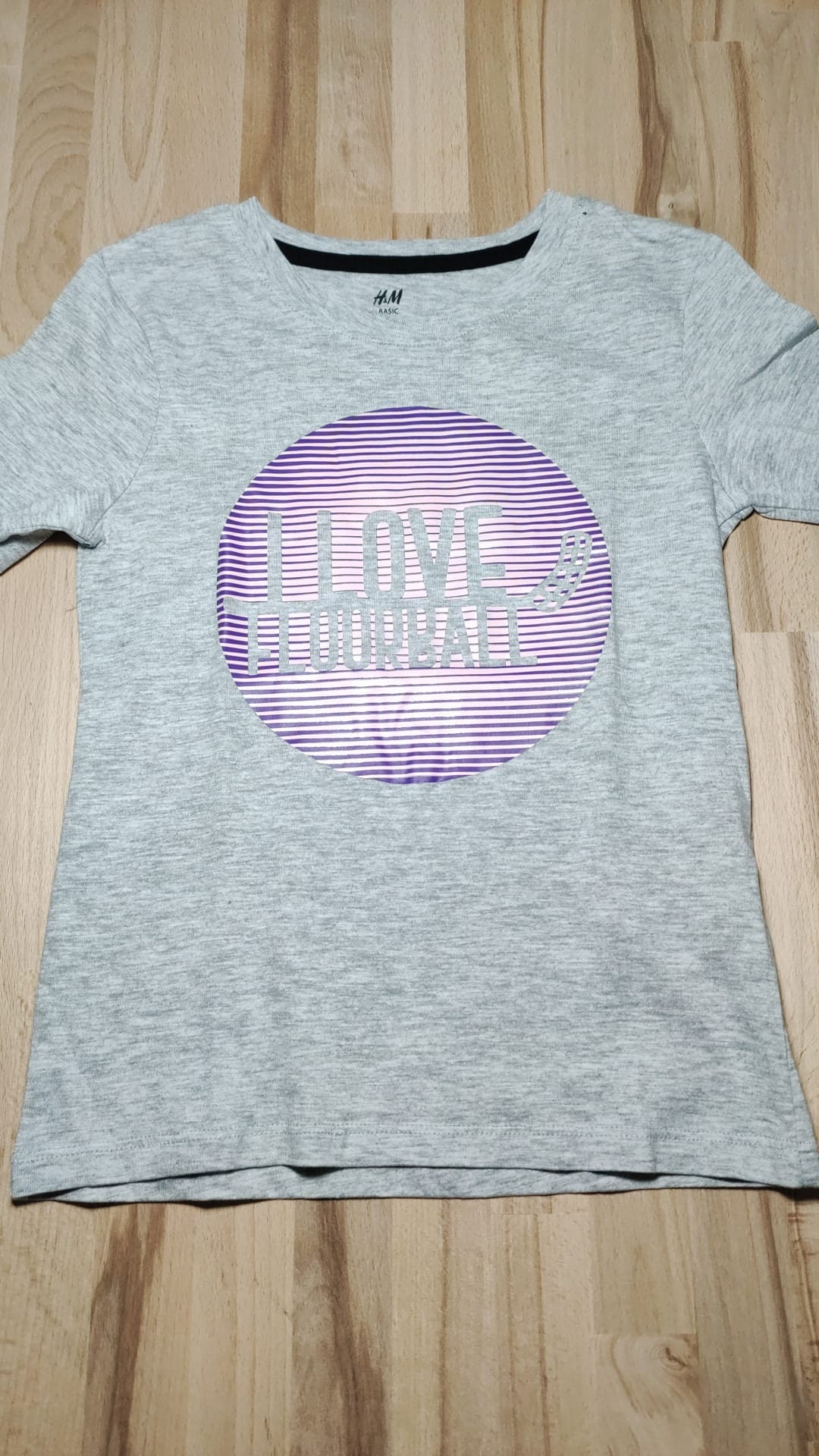 Shirt "I Love Floorball", Größe 122/128 von kleeneladys