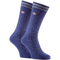 2 Pack Herren dicke Baumwolle klobig gestrickt formale Boot Socken