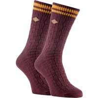 2 Pack Herren dicke Baumwolle klobig gestrickt formale Boot Socken