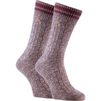 2 Pack Herren dicke Baumwolle klobig gestrickt formale Boot Socken
