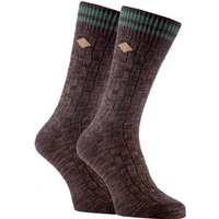 2 Pack Herren dicke Baumwolle klobig gestrickt formale Boot Socken