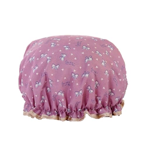 2 x Big Duschhut - Duschkappe - Lila Bogen - wasserdicht - Schwimmmütze - Doppelschicht - Duschkappe Haarabdeckung - Frauen liefert Duschkollektion Badezimmerzubehör von New Age Devi