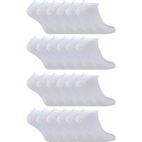 24er-Pack Mehrfachpackung Baumwoll-Sneakersocken für Herren und Damen