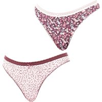 2er-Pack Baumwoll-Tangas „Coquettes“ 1030787 für Damen