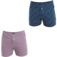 2er-Pack Essential-Boxershorts mit Gummiband, Modell A0100 für Herren.