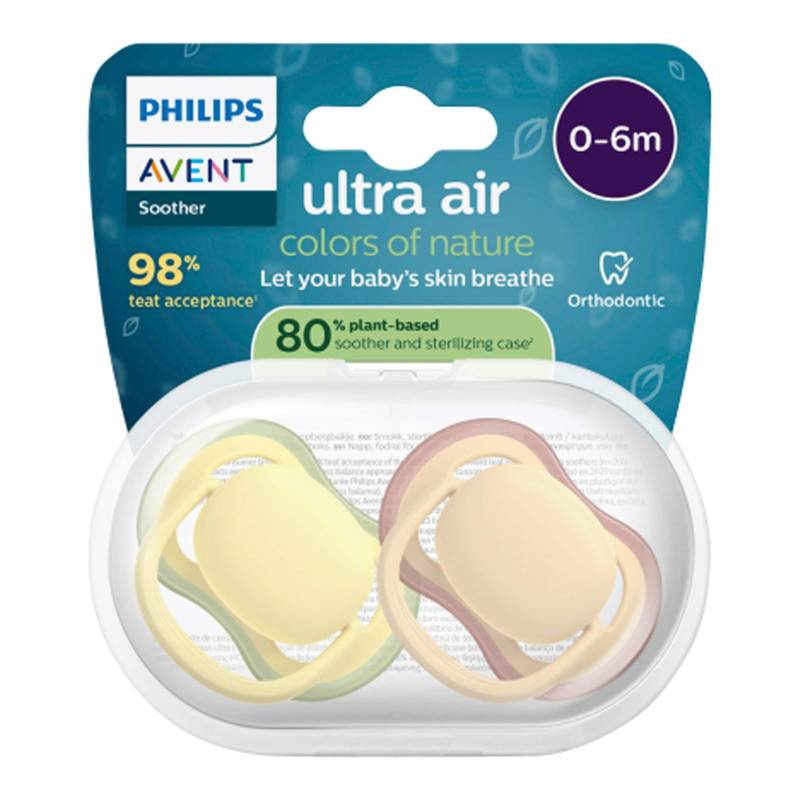 Philips Avent 2er-Pack Schnuller ultra air, 0-6M von Philips Avent
