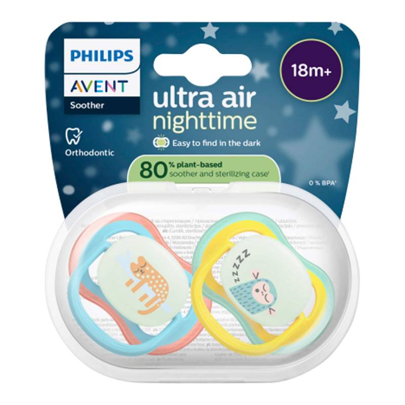 Philips Avent 2er-Pack Schnuller ultra air Nighttime, ab 18M von Philips Avent