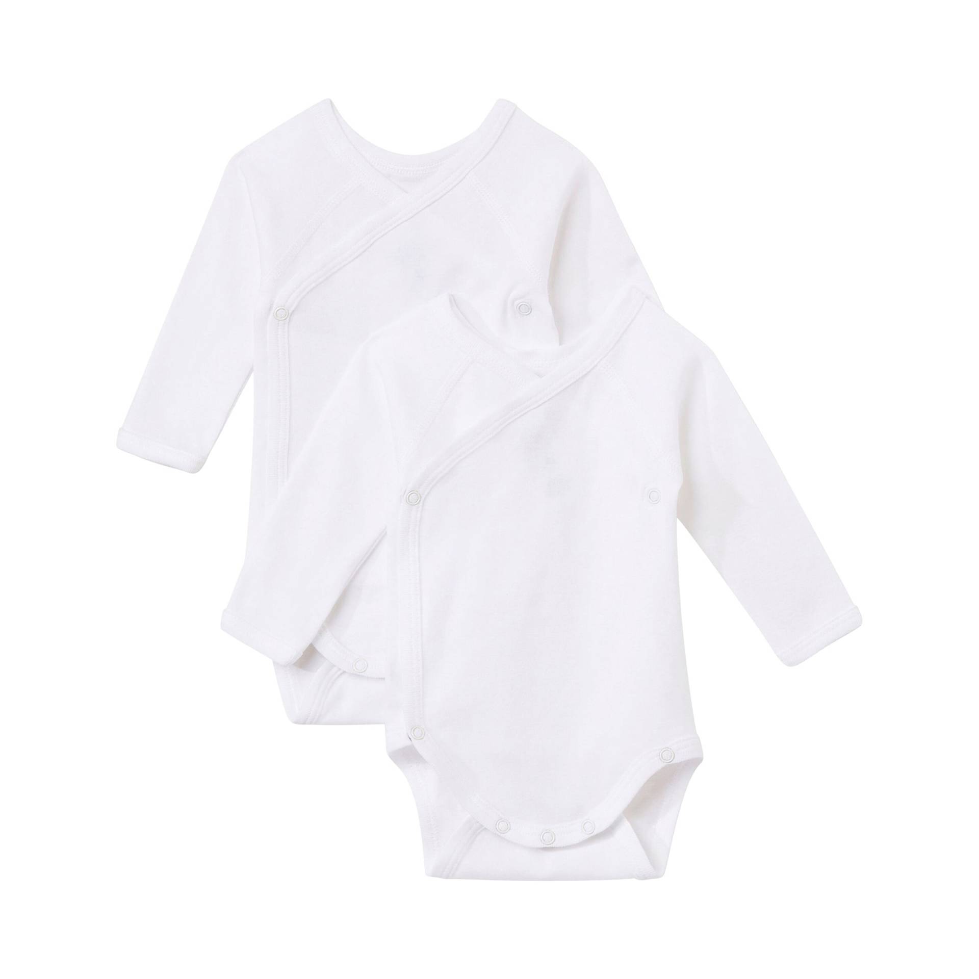 Petit Bateau 2er-Pack Wickelbodys langarm von Petit Bateau