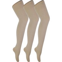 3 Paar Multipack Damen farbige undurchsichtige 80 Denier Strumpfhosen | Sock Snob | einfarbige Strumpfhosen in Blockfarbe - Natur 3 Paar Multipack Damen farbige undurchsichtige 80 Denier Strumpfhosen | Sock Snob | einfarbige Strumpfhosen in Blockfarbe - Natur