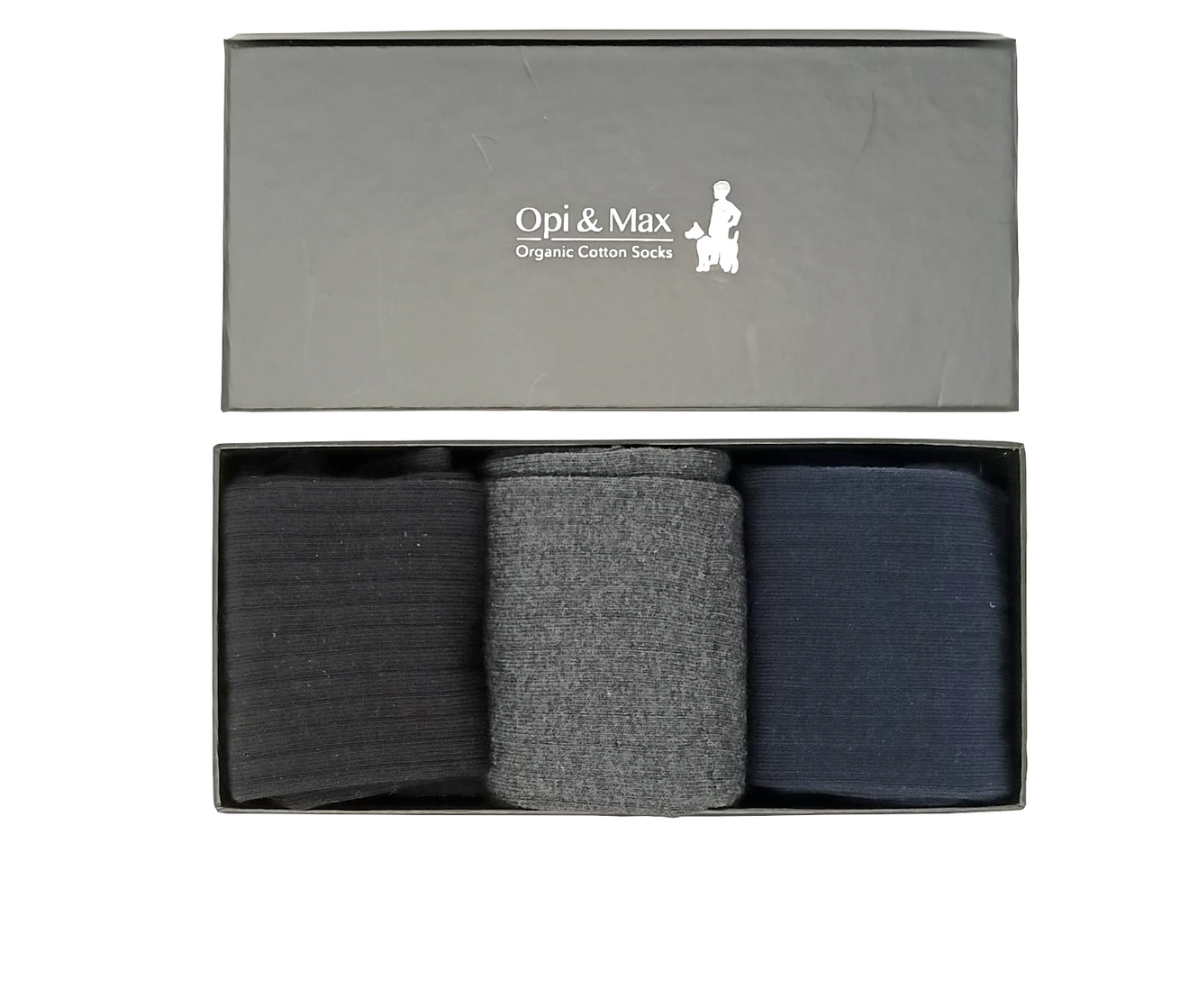 3er Pack Socken - Rib Design Box