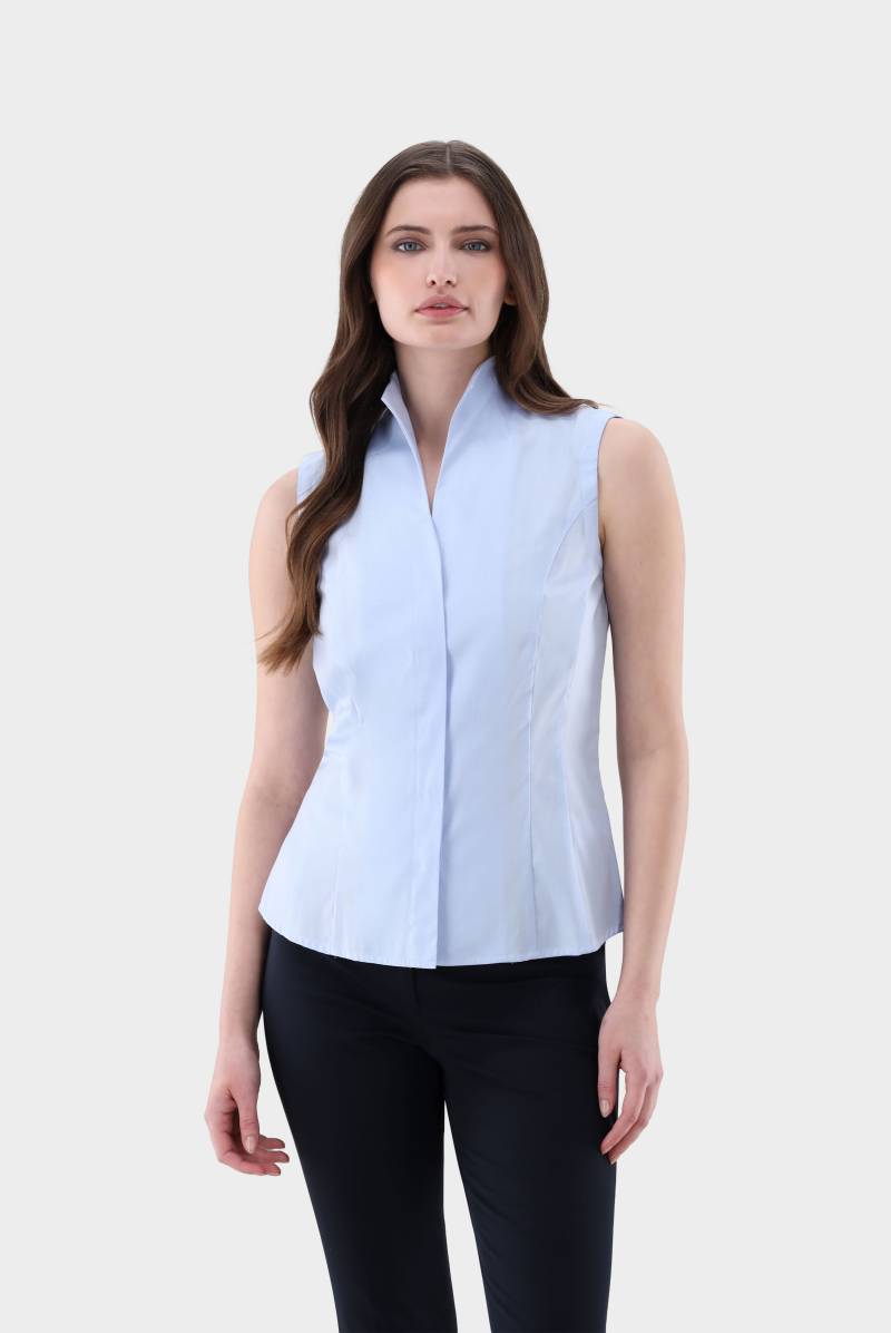 Ärmellose Kelchkragenbluse von van Laack