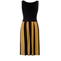 Ärmelloses Sommerkleid in Schwarz