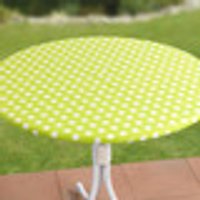 Abwaschbare Spann-Tischdecke Grösse 150 (ø 70–86 cm) Grün