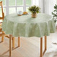 Abwaschbare Wachstuch-Tischdecke Grösse 155 (Tischdecke rund ø 155 cm) Grün