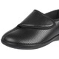 Aerosoft Flex Damen-Klettschuh in Weite H für den kräftigen Fuss Schwarz Grösse 39 Damen
