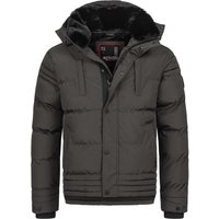 Alessandro Salvarini Herren Winterjacke AS-281 mit Teddyfell & abnehmbarer Kapuze