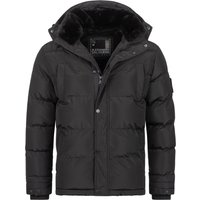 Alessandro Salvarini Herren Winterjacke AS-326 mit Teddyfell & abnehmbarer Kapuze