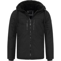 Alessandro Salvarini Herren Winterjacke AS-332 mit Teddyfell & Kapuze