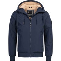 Alessandro Salvarini Herren Winterjacke AS-431 – Warm, Mit Teddyfellfutter & Kapuze