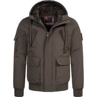 Alessandro Salvarini Herren Winterjacke AS-432 – Klassisch, Mit Fleecefutter & Kapuze