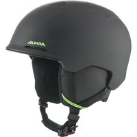 Alpina Brix Jr. Kinder Skihelm (48-52 cm, 37 black/neon matt)