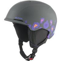 Alpina Brix Jr. Kinder Skihelm (51-55 cm, 36 midnight/grey leo matt)