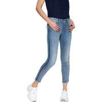 Amor, Truth & Trust Damen ATT JEANS Damen 5-Pocket Jeans mit seitlichem Paspelstreifen Leoni blau