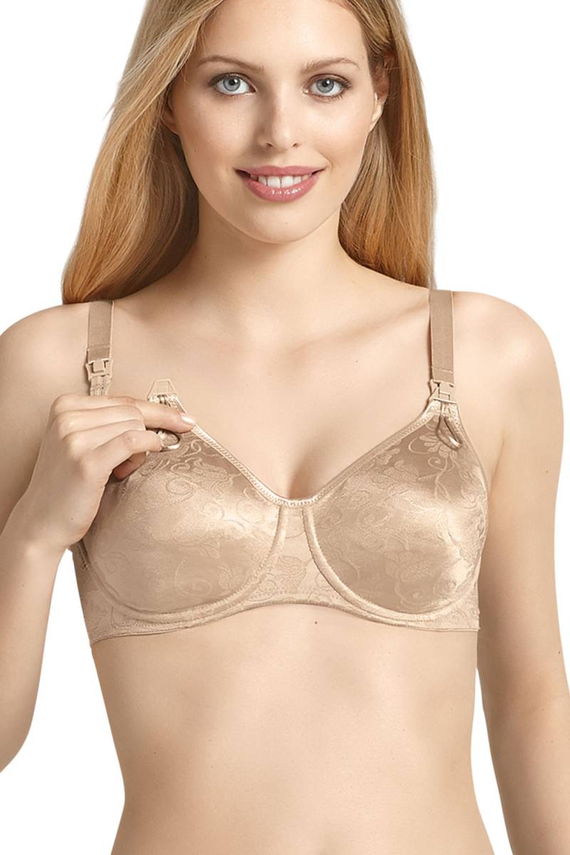 Anita Still-BH mit Bügel, Jacquard Still-BHs 90B beige