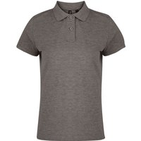 Asquith & Fox Damen/Damen schlichtes Kurzarm-Poloshirt (Holzkohle)