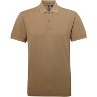 Asquith & Fox Herren-Kurzarm-Poloshirt aus Performance-Mischung (Khaki)