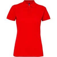 Asquith & Fox - Polo-Shirt mit kurzen Ärmeln - Damen (Rot)
