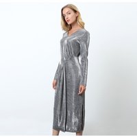 Asymmetrisches schimmerndes Cocktailkleid