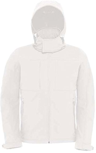 B&C - Hooded Softshell Men M,White