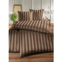 «BAUER» Bettwäsche in verschiedenen Farben, Schoko, Grösse 122 (Kissenbezug, 40/ 40 cm)