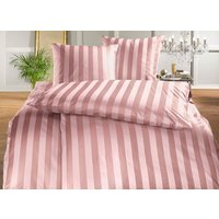 «BAUER» Bettwäsche in verschiedenen Farben, Altrosa, Grösse 125 (Nackenrollenbezug, 15/ 40 cm)