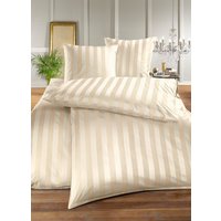 «BAUER» Bettwäsche in verschiedenen Farben, Beige, Grösse 127 (Kissenbezug 65/100 cm)