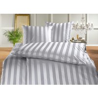 «BAUER» Bettwäsche in verschiedenen Farben, Hellgrau, Grösse 127 (Kissenbezug 65/100 cm)